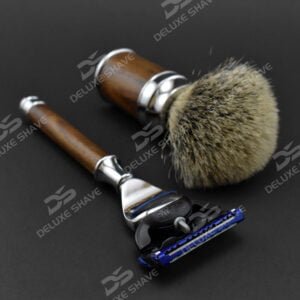 Shaving Set with Holder of Razors and Brush