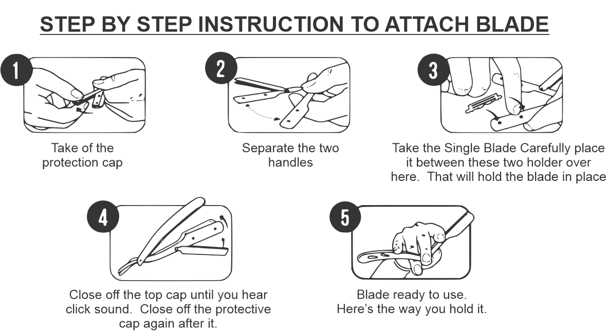 How to insert blade in shavette razor How to insert blade in shavette razor